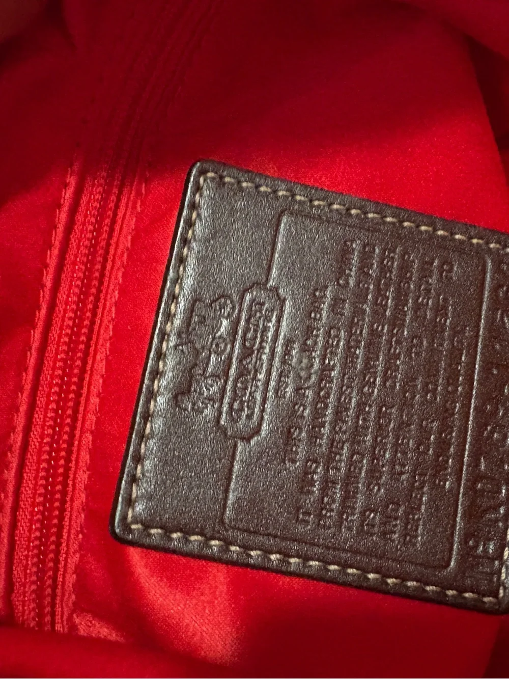 Coach satchel signature